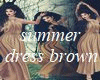 Summer Dress Brown