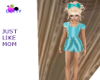 girls Aqua sparkle dress