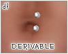 *Dona*Belly stud *up*