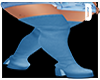blue long boots