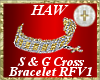 S&G Cross Bracelet RFV1