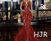 Red Velvet Ballroom Gown