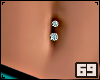 69-Studs Belly Ring D/G