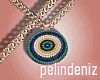[P] Blue eye necklace