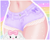 🌙 Ribbon Shorts Lilac