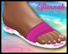 Flat Sandal - Hot Pink
