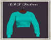 CF* Knitted Cyan Sweater