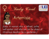 AUD Lady Card