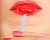 Red lips lollipop