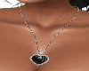 blk heart necklace