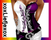 [L] Purple Tribel corset