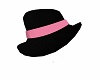 Black/Pink Rim Hat