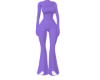 purple jump suit