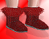 Red Fur boots