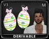 Egg Earrings Pink V3 M
