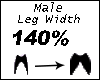 Leg Width 140%