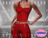 {S} Bling Catsuit Red