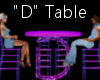 "D" Club Table for 4