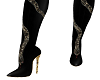 Snake Suede Tall Boots