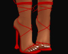 Red Wrap Heels