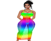 Pride Rainbow Long Dress