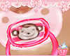 ! Monkey Pacifier Pink