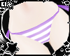 . purple striped bikini