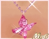 *MG*Butterfly pink Neck