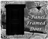 *jf* Black 2-Panel Door 
