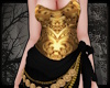 +Golden Clio Dress-ebony