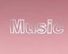 Pink Party Music Sign
