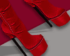 Q!  Girls Red . boot  XL