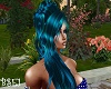 TEAL FRONT FLOWING HAIR