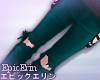 [E]*Teal Rip jeans*