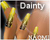 Dainty Gold Moon Nails