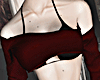 M. Mini Cropped Drk Red