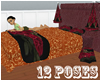 12pose arabian love bed