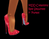 Red Sequined Pumps 7"