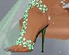 Green Pearls Shoes