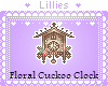 Floral Vintage Clock