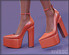 $ Pointed Plats ORANGE