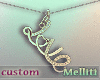 ▹ F necklace Custom