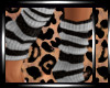 :S: Cheetah Socks Black