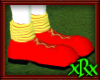 Red clown shoes w/socks