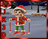 Ice-Skiing Animated Elf