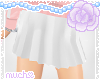 ⚓ White Pleated Skirt