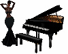 Baby Grand Piano w/Poses