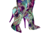 PURP PAISLEY DRESS BOOTS