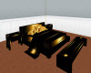 T~Black and Gold Bed