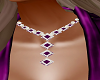 PURPLE/DIAMOND necklace